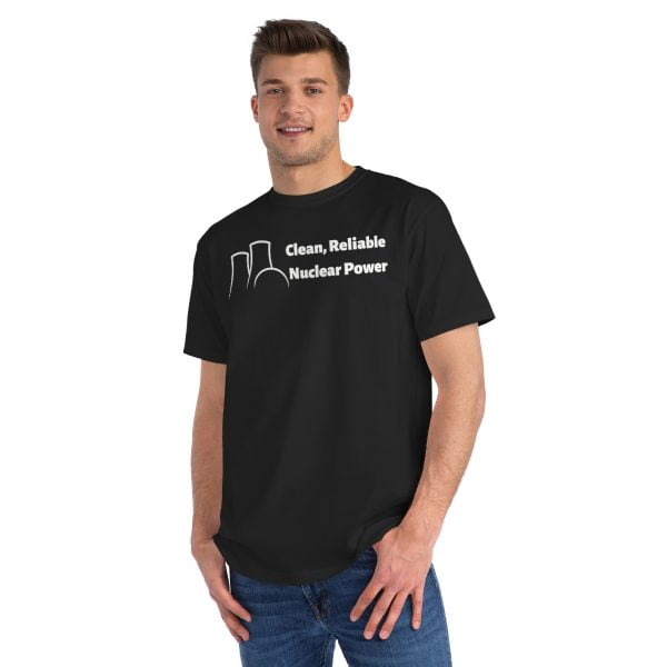 Clean Reliable Nuclear Power Organic shirt, black man