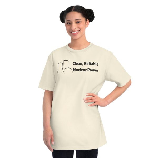 Clean Reliable Nuclear Power Organic shirt, natural woman