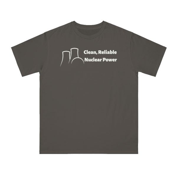 Clean Reliable Nuclear Power Organic shirt, charcoal