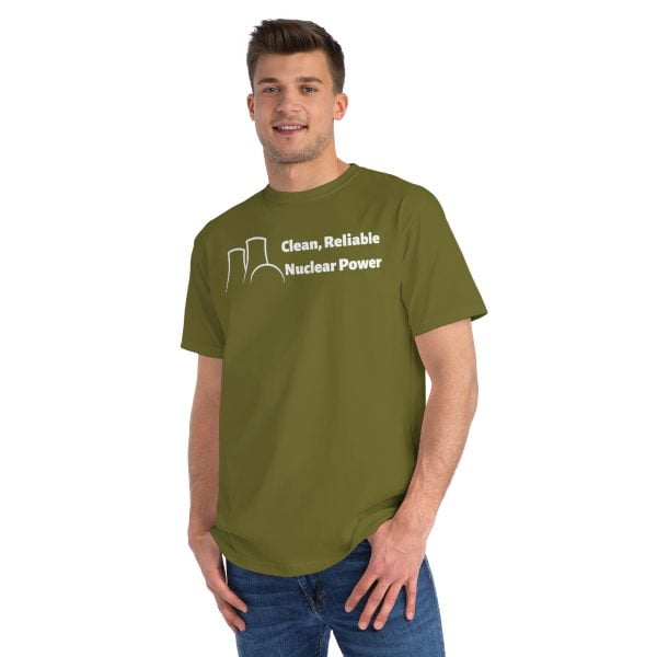 Clean Reliable Nuclear Power Organic shirt, olive man