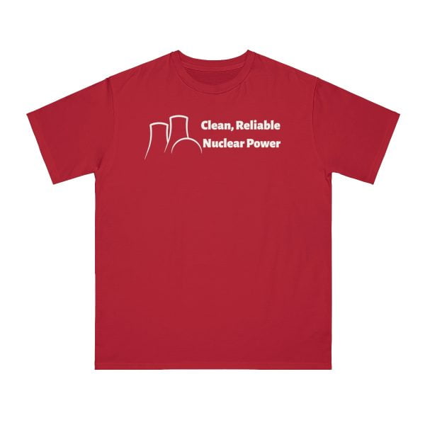 Clean Reliable Nuclear Power Organic shirt, red