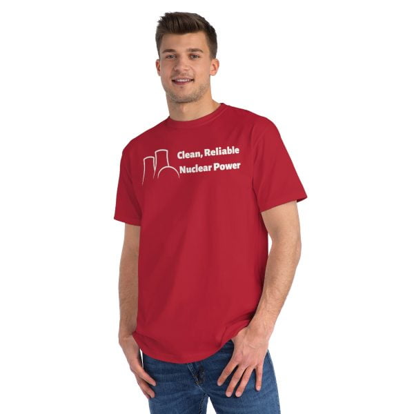 Clean Reliable Nuclear Power Organic shirt, red man